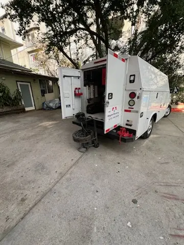 Magnet Plumbing service vehicle on-site for Water Heater Repair in Orange Grove Villas